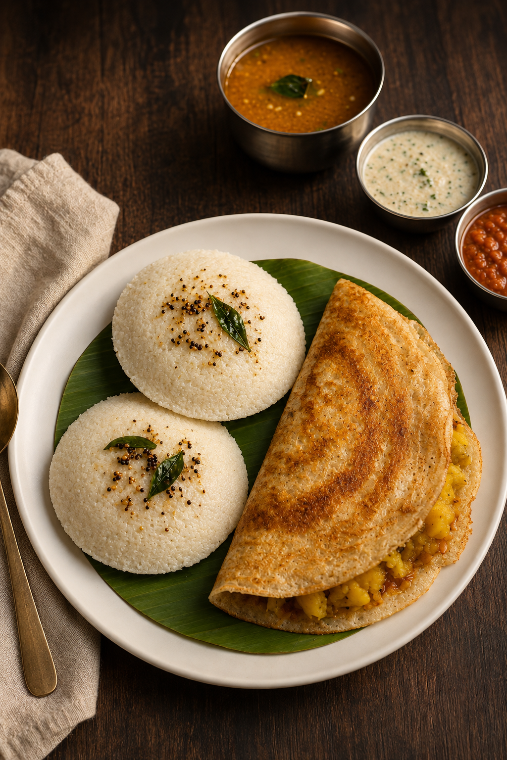 Idli Vada Combo offer plate
